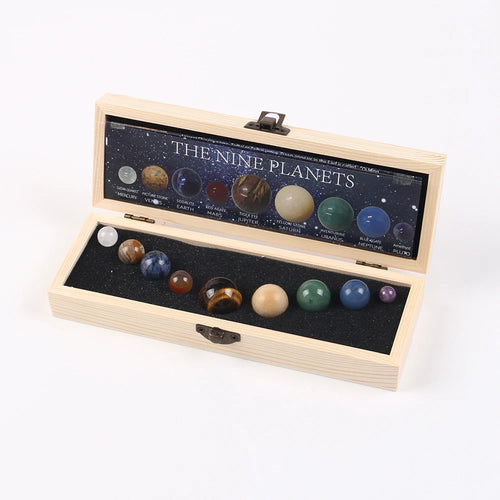 Solar System Natural Crystal Gemstones Set 9 Planets